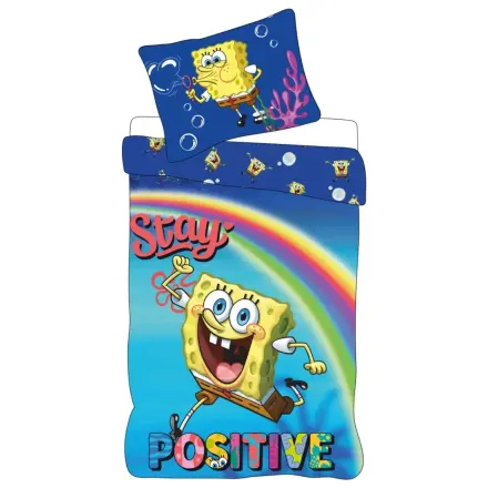 SpongeBob Stay Positive otroška prevleka za odejo za predšolske otroke fotografija izdelka