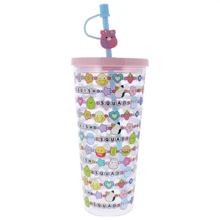 Squishmallows kozarec s slamico Squish Squad 700 ml fotografija izdelka