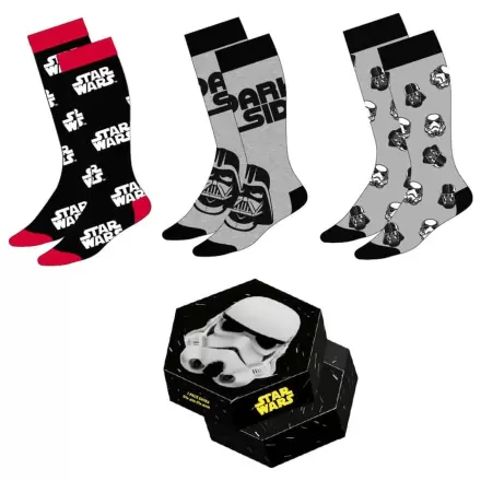 Star Wars Nogavice 3-paket Stormtrooper 38-45 fotografija izdelka