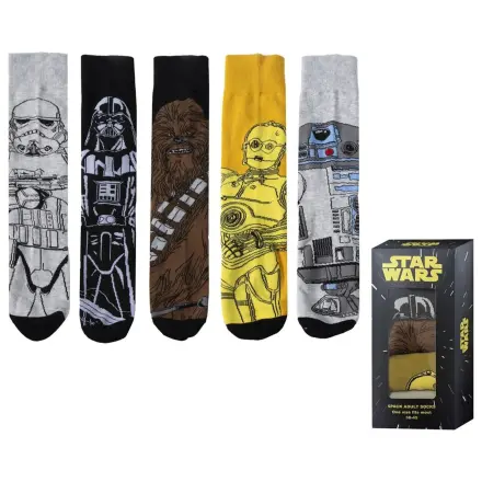 Star Wars odrasli paket 5 nogavic fotografija izdelka