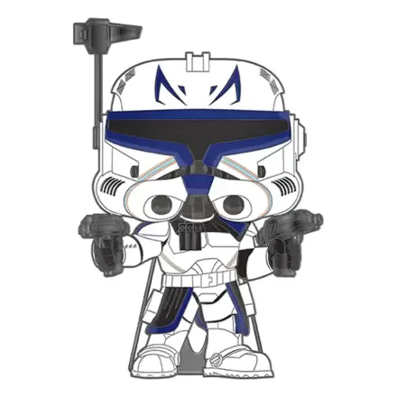 Star Wars Clone Wars Loungefly POP! Emajliran Pin Stotnik Rex (Sveti v temi) 10 cm termékfotója