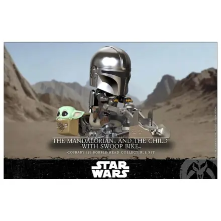 Star Wars Cosbaby Wave 1 The Mandalorian & The Child Swoop Bike figura fotografija izdelka