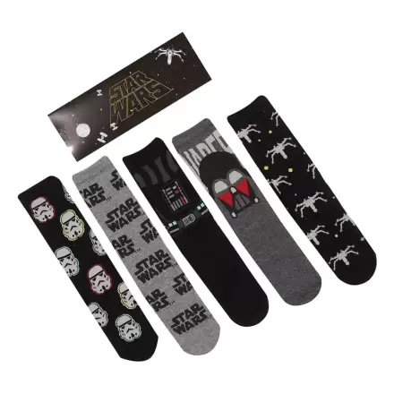 Star Wars Nogavice 5-Pack Dark Side S-M fotografija izdelka