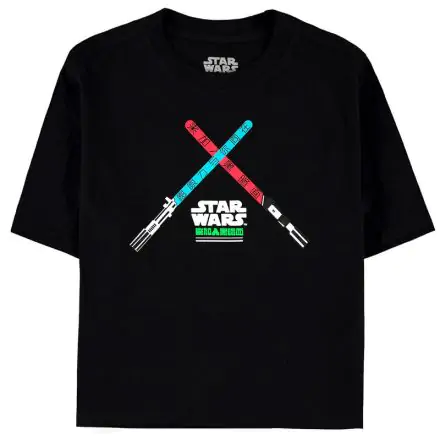 Star Wars Darth Maul ženska oprijeta majica s kratkimi rokavi rezana v pasu fotografija izdelka