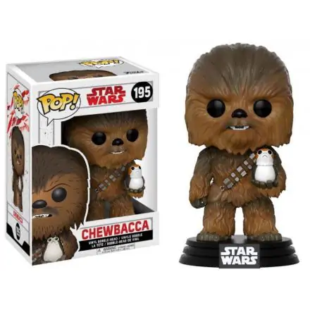 Star Wars: Epizoda VIII POP! Vinyl Glava z vzmetjo Chewbacca & Porg 9 cm fotografija izdelka