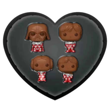 Star Wars Valentines Pocket POP! Vinilna figura komplet 4 kosov Choc 4 cm fotografija izdelka