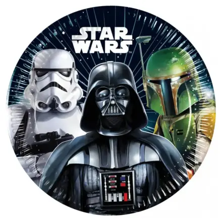Star Wars Galaxy papirnati krožniki 8 kos 20 cm FSC fotografija izdelka