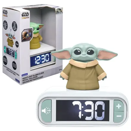 Star Wars Grogu 3D nočna lučka digitalna budilka fotografija izdelka