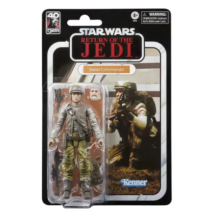 Star Wars Episode VI 40th Anniversary Black Series Akcijska Figura Rebel Commando 15 cm termékfotója