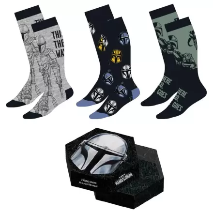 Star Wars: The Mandalorian Nogavice 3-Pack Mandalorian 38-45 fotografija izdelka