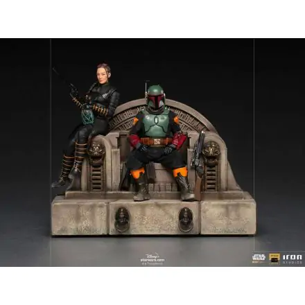 Star Wars The Mandalorian Deluxe Art Scale Kip 1/10 Boba Fett & Fennec on Throne 23 cm fotografija izdelka