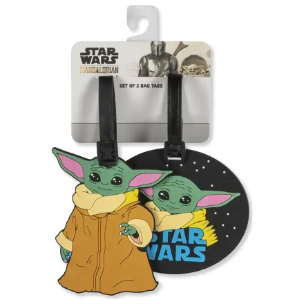 Star Wars The Mandalorian Grogu komplet 2 etiketi za prtljago fotografija izdelka