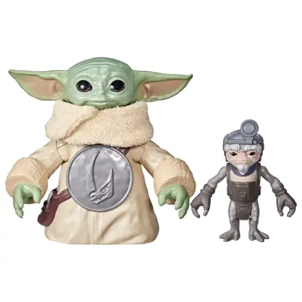 Star Wars: The Mandalorian & Grogu Elektronska akcijska figura Huggin' Grogu & Anzellan 17 cm fotografija izdelka