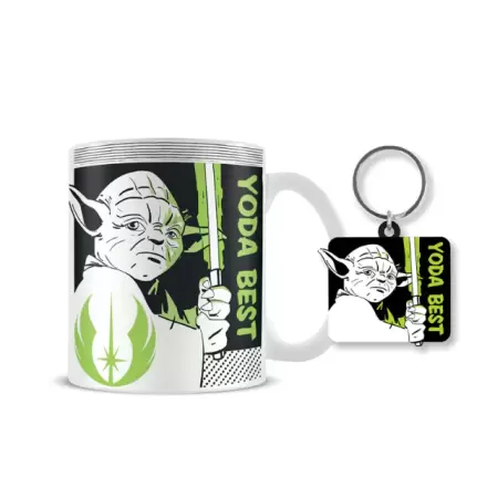 Star Wars Yoda Najboljša skodelica + obesek za ključe set termékfotója