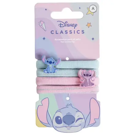 Stitch Angel Hair gumice za lase, set 4 kos fotografija izdelka