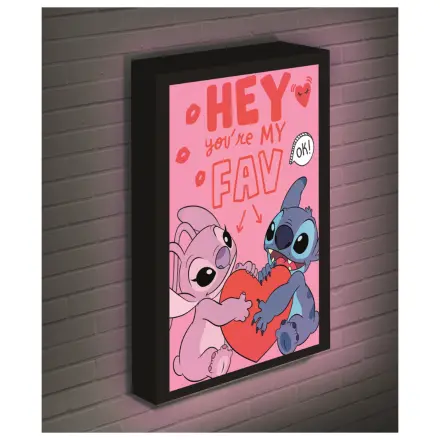 Stitch & Angel Love Light Platno 40x30 cm fotografija izdelka