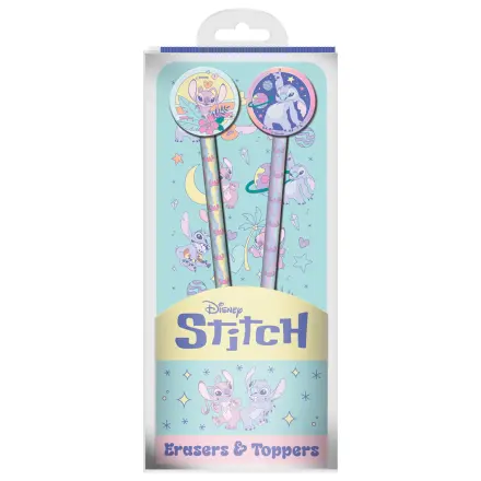 Stitch & Angel Space Rocks Set of 2 svinčnikov z okrasnimi pokrovčki fotografija izdelka