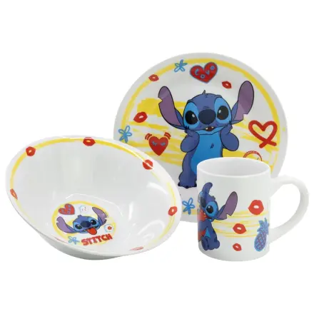 Stitch Heart porcelanast jedilni servis fotografija izdelka