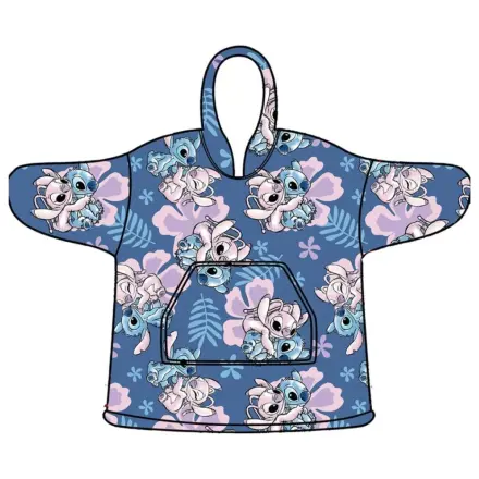 Stitch Hibiscus Slip-On plišasta odeja iz flisa, pončo 3-6 let fotografija izdelka