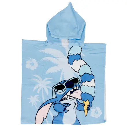 Lilo and Stitch Sladoledna brisača za plažo Poncho 55x110 cm fotografija izdelka
