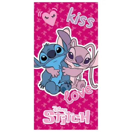 Lilo & Stitch Kiss, Love brisača 70x140 cm fotografija izdelka
