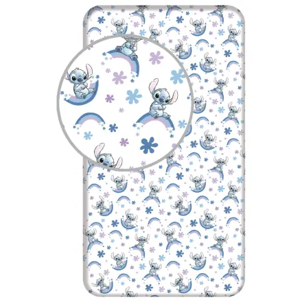 Stitch Rainbow napeta rjuha 90x200 cm fotografija izdelka