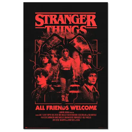 Stranger Things Vsi prijatelji dobrodošli plakat fotografija izdelka