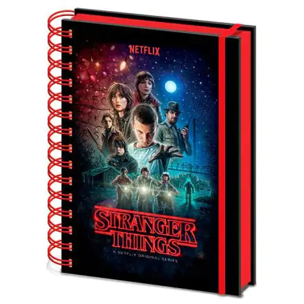 Stranger Things spiralni notes A5 en list termékfotója