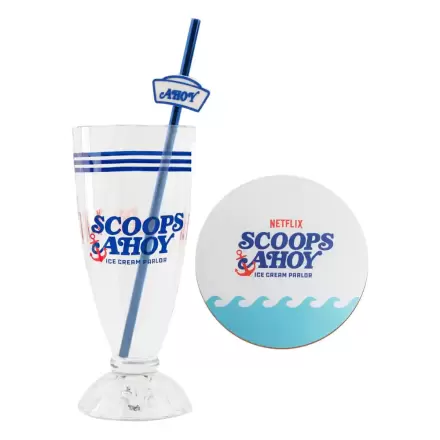 Stranger Things Set Kozarcev za Milkshake Scoops Ahoy fotografija izdelka