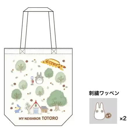 Studio Ghibli Tote Bag My Neighbor Totoro Totoro's Forest z našitkom termékfotója