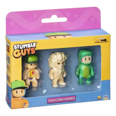 Stumble Guys: Wave 2 3-figure okenska škatla zbirateljske figurice Inside Out + Kiara + T-Rex Guy fotografija izdelka