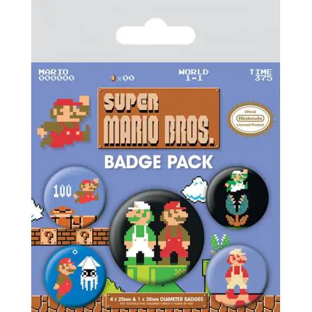 Super Mario Bros. gumbi z zaponko - 5-pack termékfotója