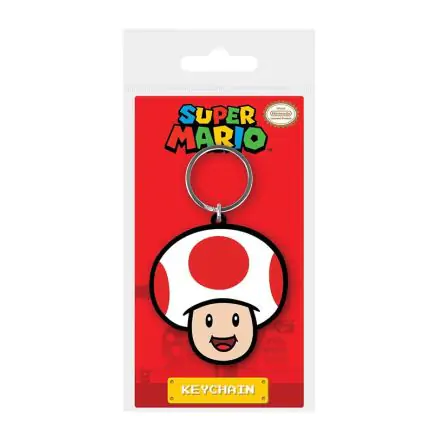 Super Mario Gumijast Keychain Toad 6 cm termékfotója