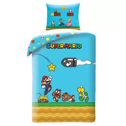 Komplet prevleke za odejo Super Mario Ver. 3 140 x 200 cm / 70 x 90 cm fotografija izdelka