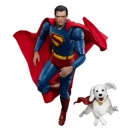 Superman (2025) Akcijska figura Superman & Krypto 21 cm fotografija izdelka