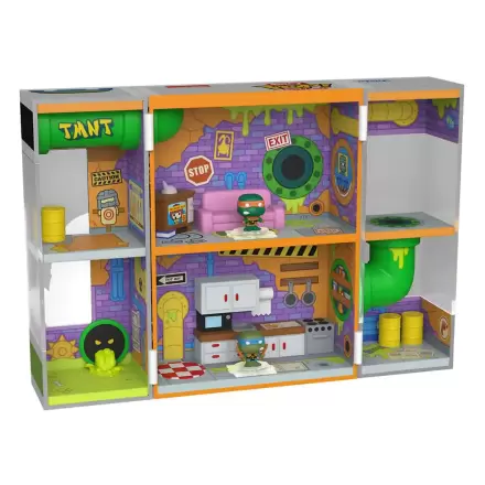 Teenage Mutant Ninja Turtles Bitty Funko POP! Bitty Box Display z 2 Vinilnima Figurama Sewer Lair fotografija izdelka