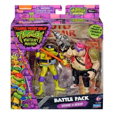 Teenage Mutant Ninja Turtles akcijske figure Donatello vs. Bebop 11 cm fotografija izdelka