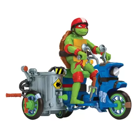 Teenage Mutant Ninja Turtles: Mutant Mayhem Akcijska figura Raphael & Scooter z prikolico 11 cm fotografija izdelka
