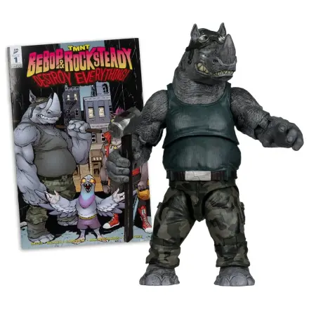 Teenage Mutant Ninja Turtles Page Punchers figurica Rocksteady 17 cm fotografija izdelka