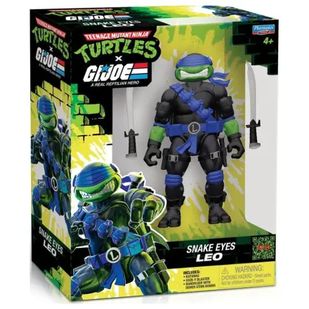 Teenage Mutant Ninja Turtles x G.I. Joe Crossover Classics akcijska figura Leonardo x Snake Eyes 12 cm fotografija izdelka