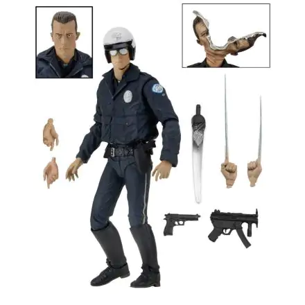 Akcijska figura Terminator 2 Ultimate T-1000 (Motorcycle Cop) 18 cm termékfotója