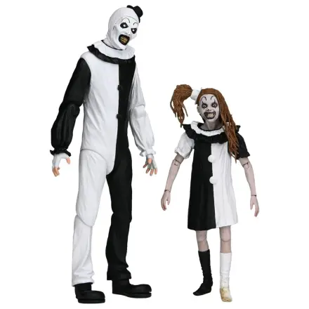 Terrifier 2 Dvojni paket akcijskih figur Ultimate Art the Clown & Little Pale Girl 18 cm fotografija izdelka