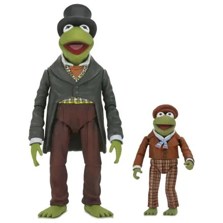 The Muppet Christmas Carol Ultimate akcijski figuri 2-paket Kermit kot Bob Cratchit & Robin kot Tiny Tim 18 cm fotografija izdelka