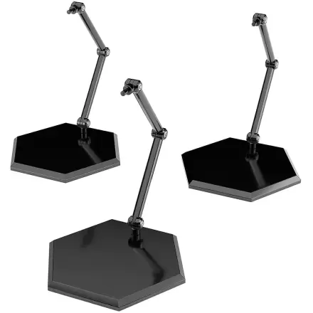 The Simple Stand Mini Nendoroid Več za mini figure in modele, črni šestkotni tip, 3-paket fotografija izdelka
