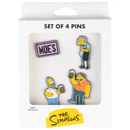 The Simpsons Pin Značke Komplet 4 Moe's Tavern fotografija izdelka