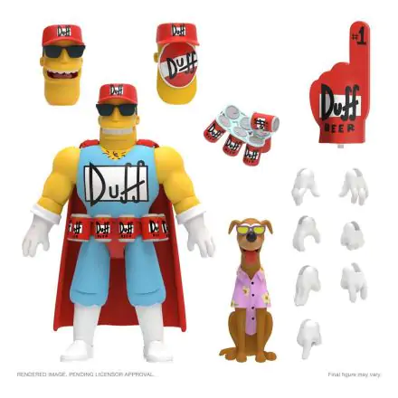 The Simpsons Ultimates Akcijska Figura Duffman 18 cm termékfotója