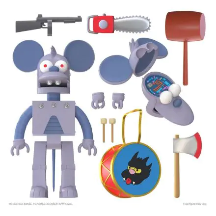 The Simpsons Ultimates Akcijska Figura Robot Itchy 18 cm termékfotója