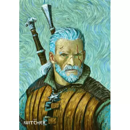 The Witcher III: Wild Hunt Game Art Chronicles Puzzle Geralt inspired by Vincent van Gogh (1000 kosov) termékfotója