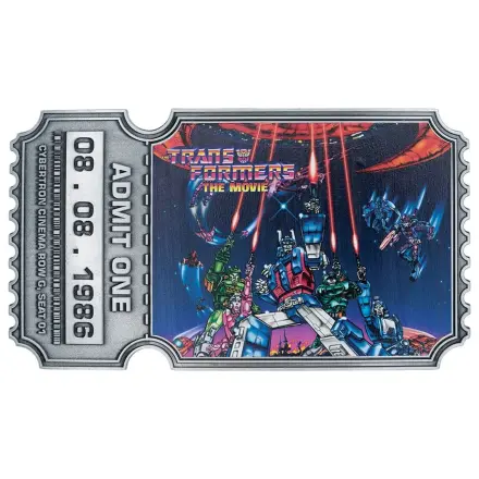 Transformers Replika The Movie 40th Anniversary Movie Ticket omejena izdaja 9 x 16 cm fotografija izdelka