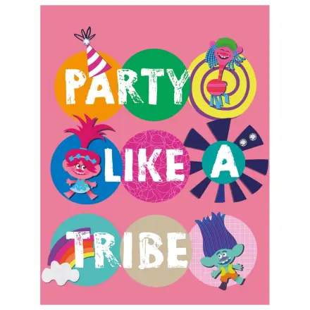 Trolls Party flis odeja fotografija izdelka